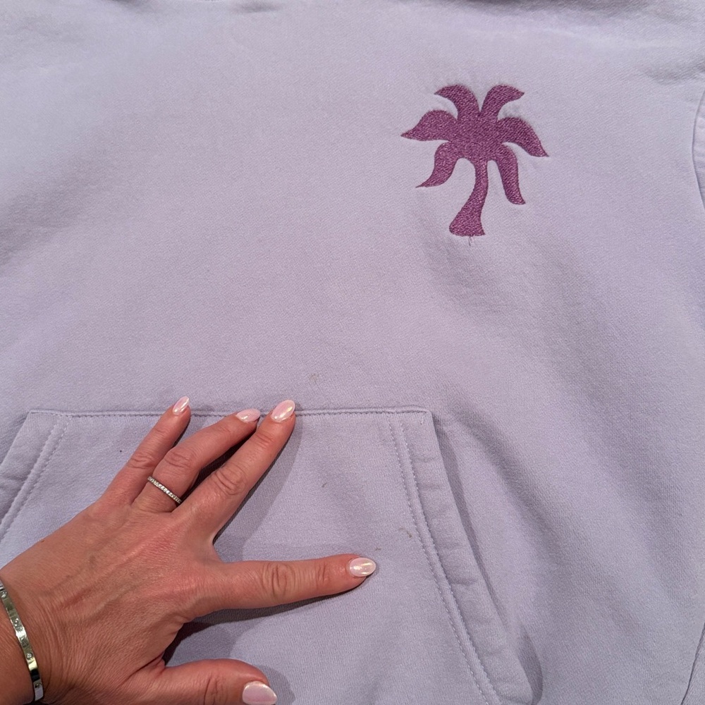 Pink palm puff purple to live for the hope of it hoodie butterfly XXS - Picture 3 of 4